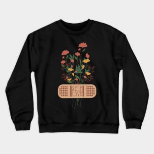 Self Love Floral Bandage Crewneck Sweatshirt